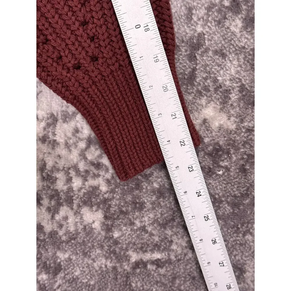 New Free People Nightingale Cardigan Sweater Medium Womens Relaxed Chunky Knit - Picture 5 of 8